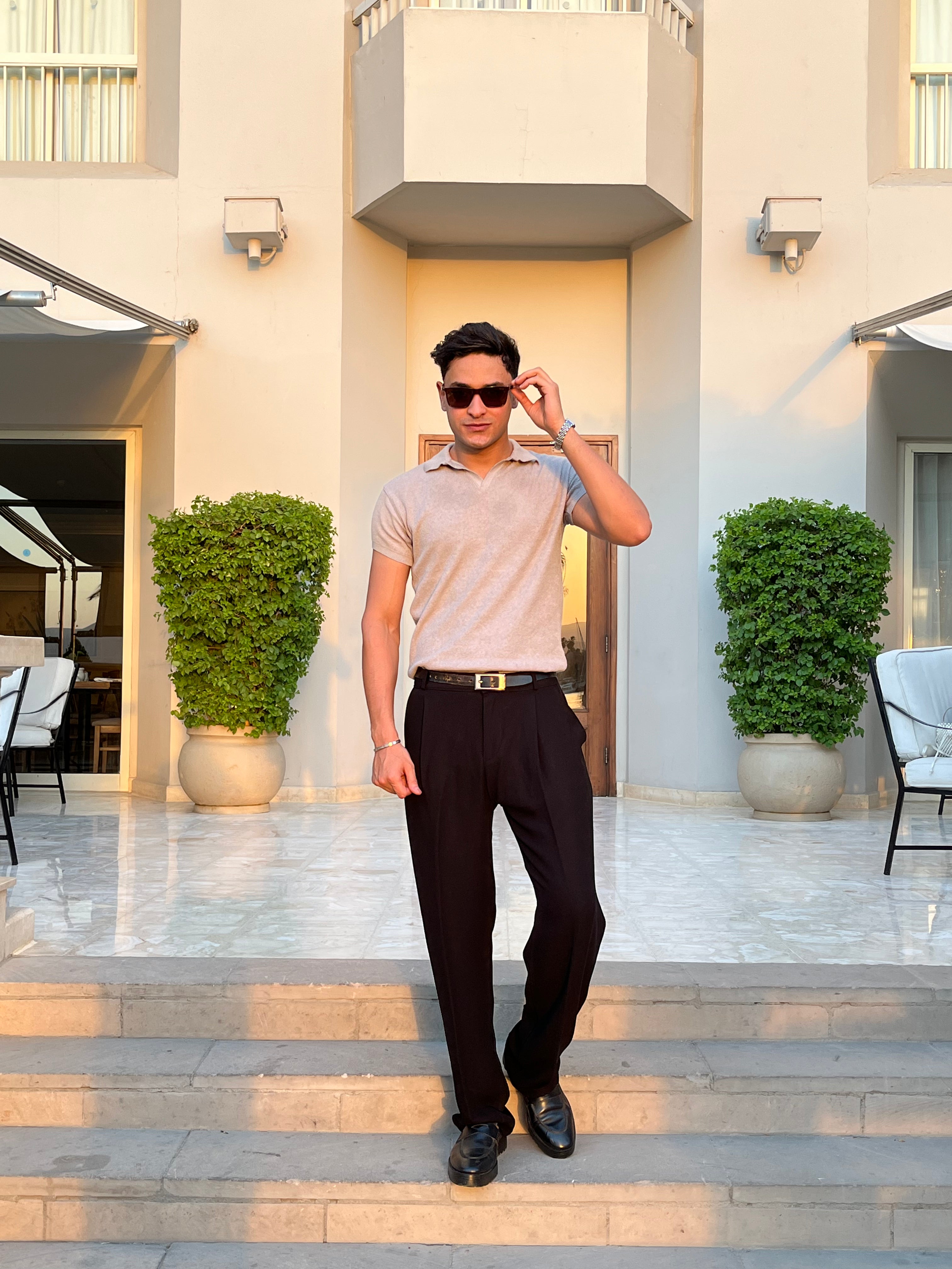 Knitted Polo Gray