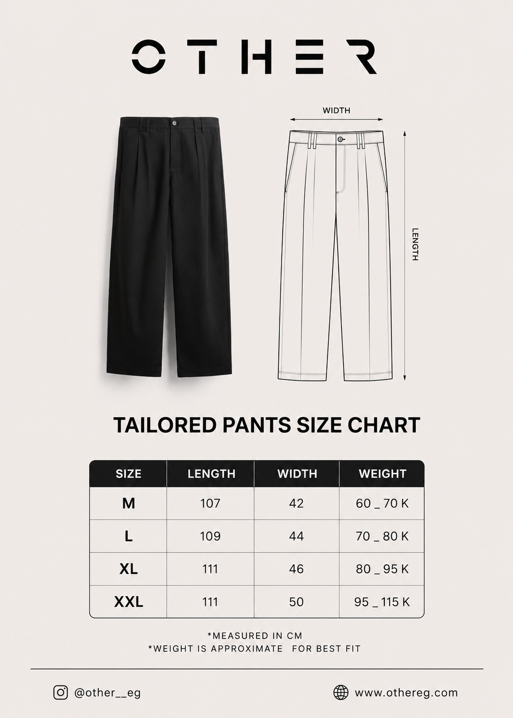 Tailored pants black